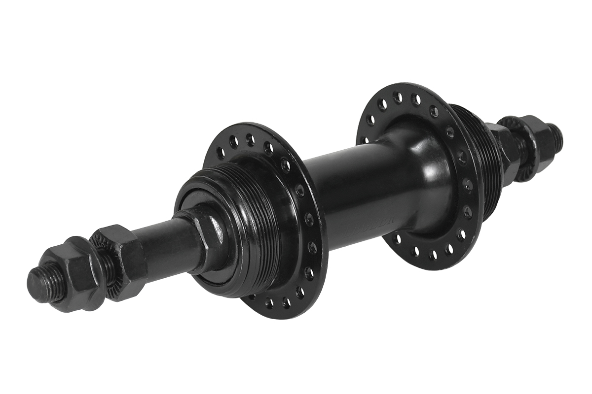 Втулка задняя FR-09R DISC 36H 3/8*135*175мм,сталь, на гайках, под резьбовой ротор, черная