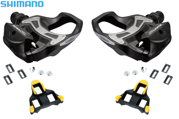 Педали Shimano, R550, б/отражат., с шипами